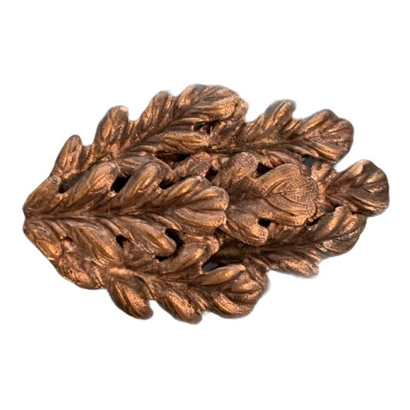 Jewelry - Vintage, Bronze Colored, Leaf Clip / Versatile